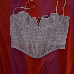 Urban Outfitters Lavendar Lace Corset Bustier